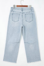 Beau Blue Patriotic Sequin Stars Patch Pocket Shift Jeans