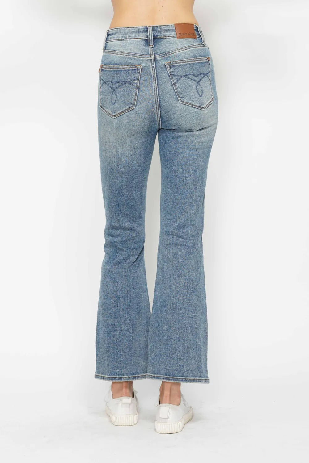Judy Blue Tummy Control Back Embroidered Pocketed Bootcut Jeans 88783 - 3 Inseams