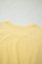 Myosotis 2 Pieces Mineral Wash Cotton Tank Top Lined Split Skort Set