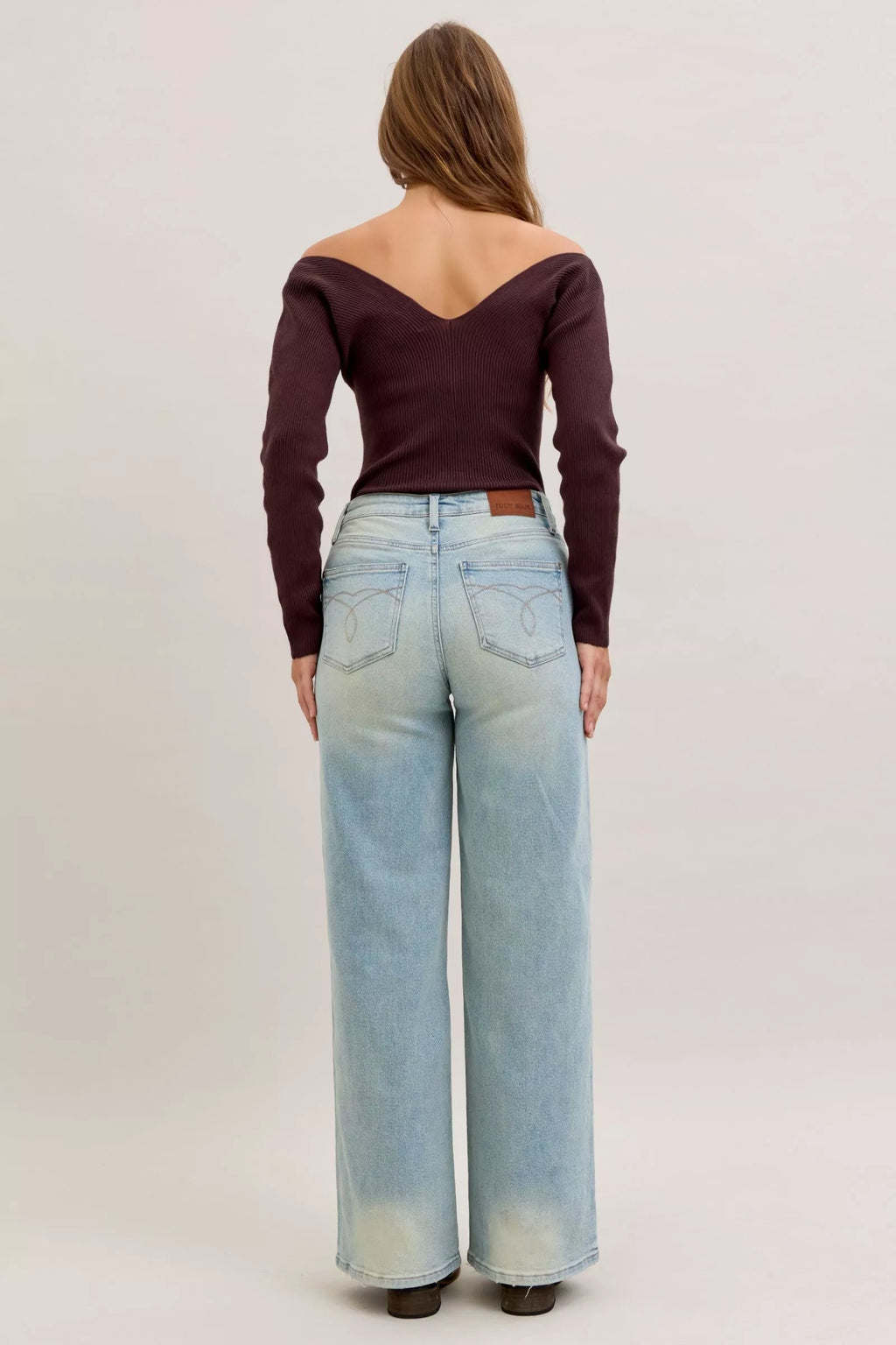 Judy Blue High Waist Column Straight Jeans 881044