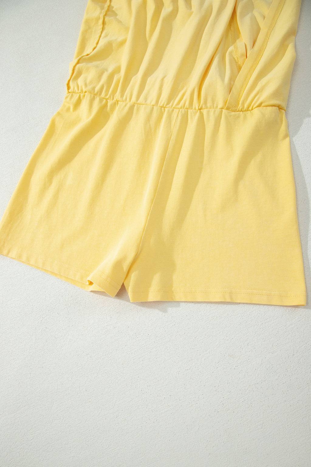 Myosotis 2 Pieces Mineral Wash Cotton Tank Top Lined Split Skort Set