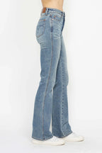 Judy Blue Tummy Control Back Embroidered Pocketed Bootcut Jeans 88783 - 3 Inseams