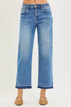 RISEN Full Size Slouchy Cropped Boyfriend Jeans Plus Size