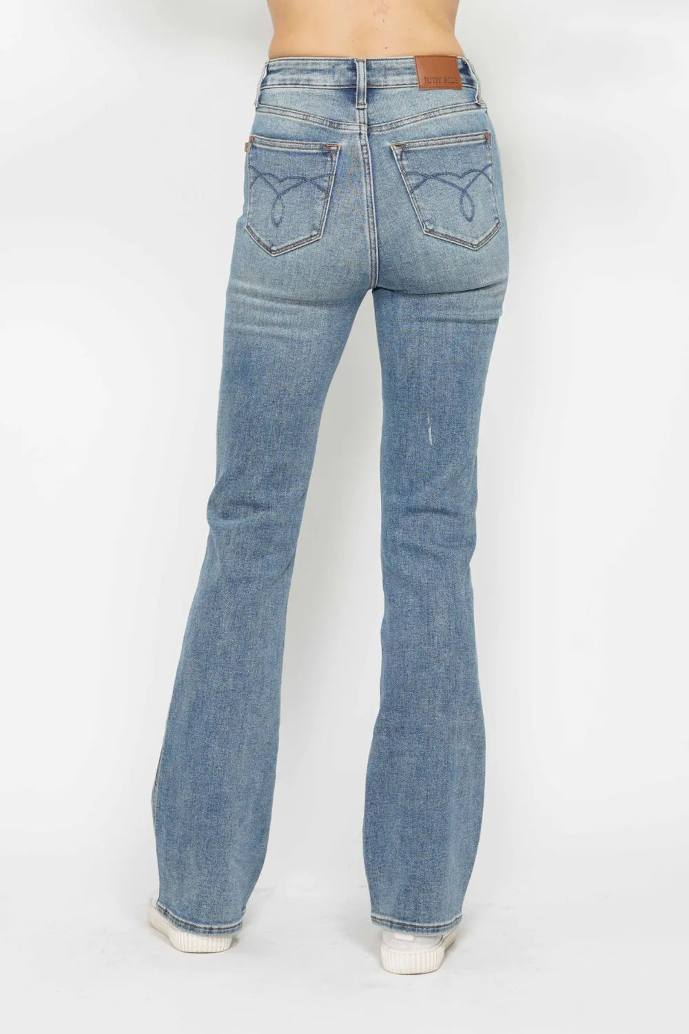 Judy Blue Tummy Control Back Embroidered Pocketed Bootcut Jeans 88783 - 3 Inseams