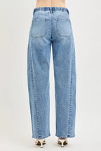 RISEN Relaxed Fit Drawstring Waist Jeans